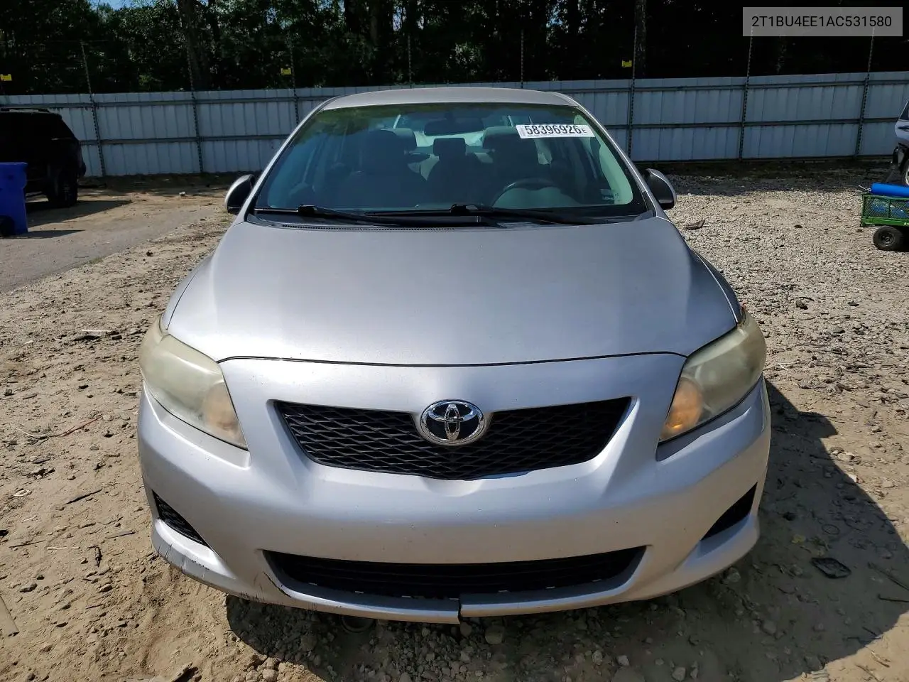 2010 Toyota Corolla Le VIN: 2T1BU4EE1AC531580 Lot: 58396926