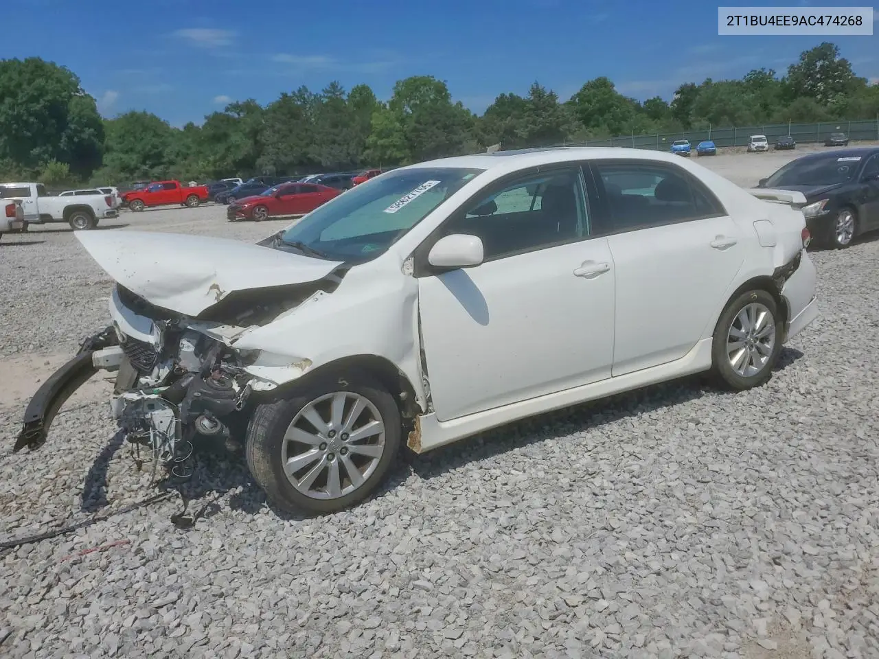 2010 Toyota Corolla Base VIN: 2T1BU4EE9AC474268 Lot: 58627766