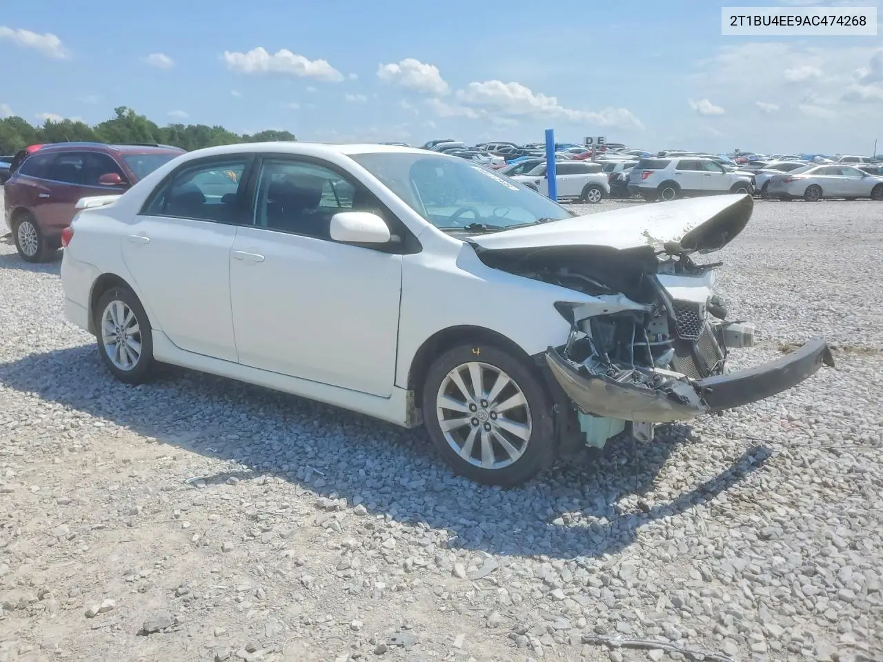 2010 Toyota Corolla Base VIN: 2T1BU4EE9AC474268 Lot: 58627766