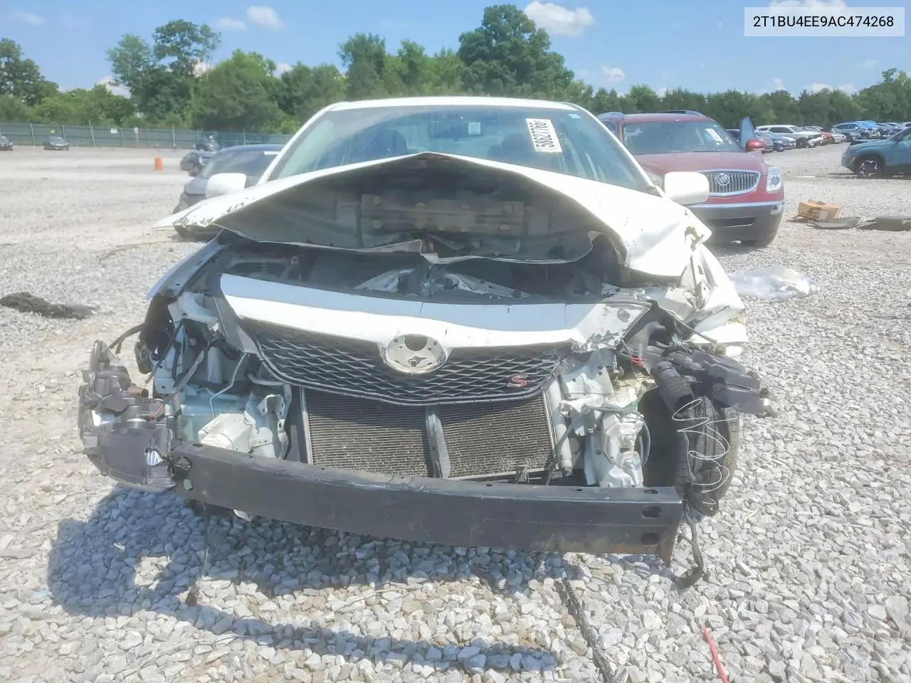 2010 Toyota Corolla Base VIN: 2T1BU4EE9AC474268 Lot: 58627766