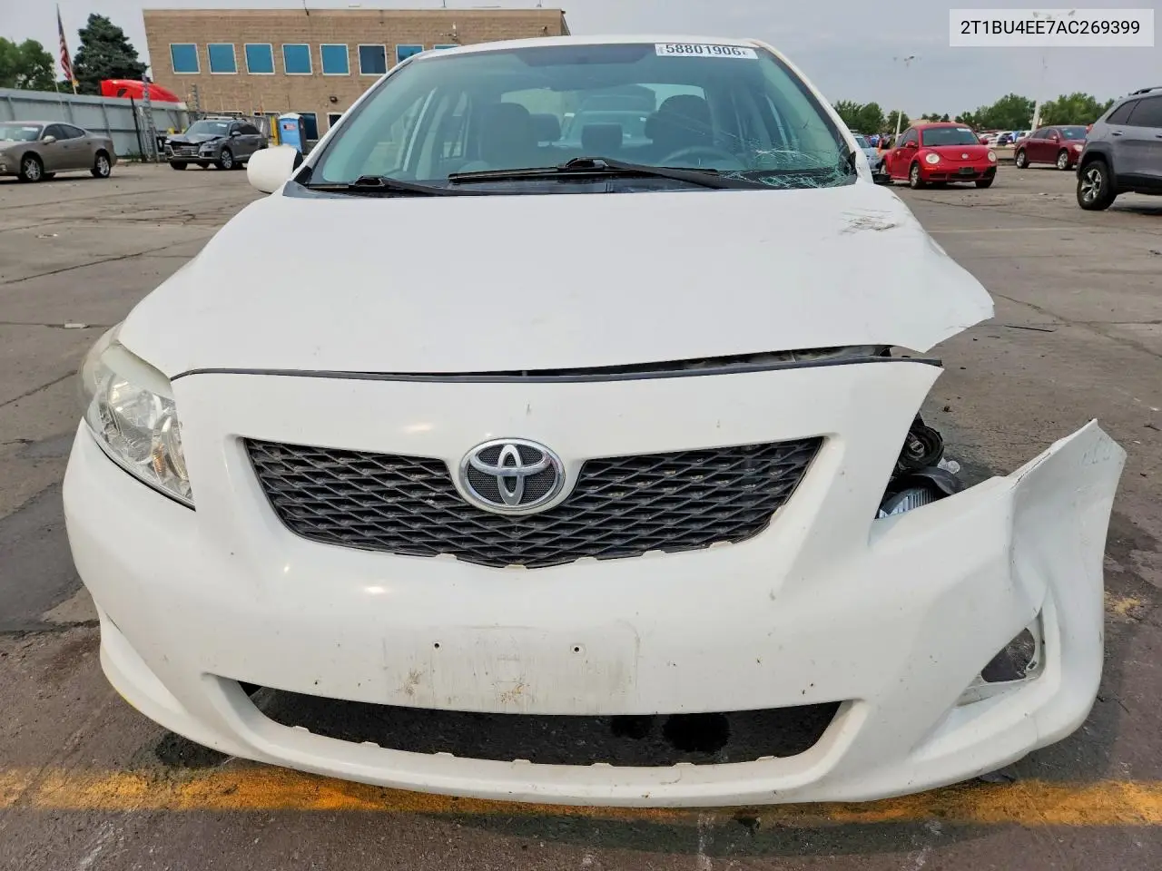 2010 Toyota Corolla Le VIN: 2T1BU4EE7AC269399 Lot: 58801906