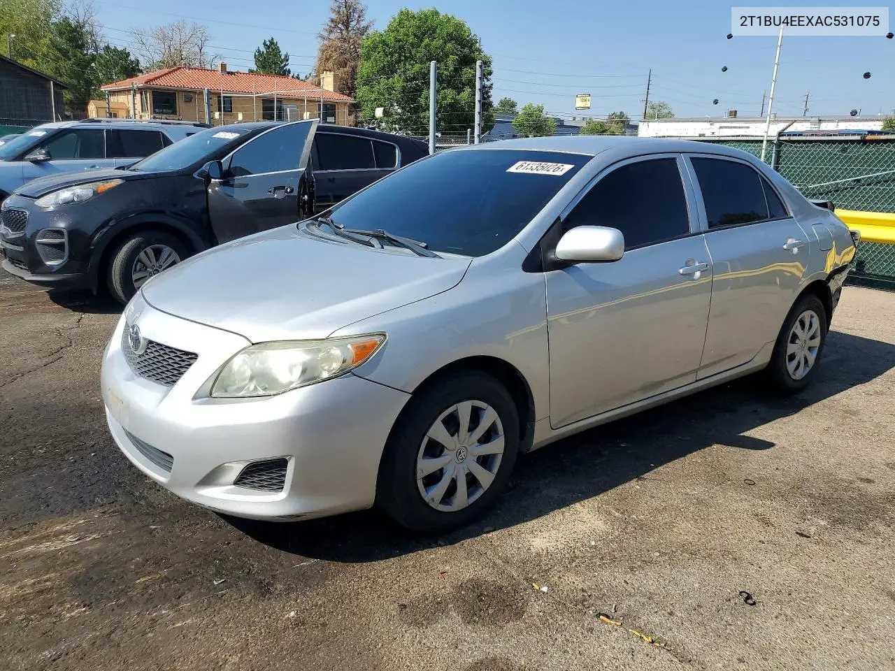 2010 Toyota Corolla Le VIN: 2T1BU4EEXAC531075 Lot: 61335026