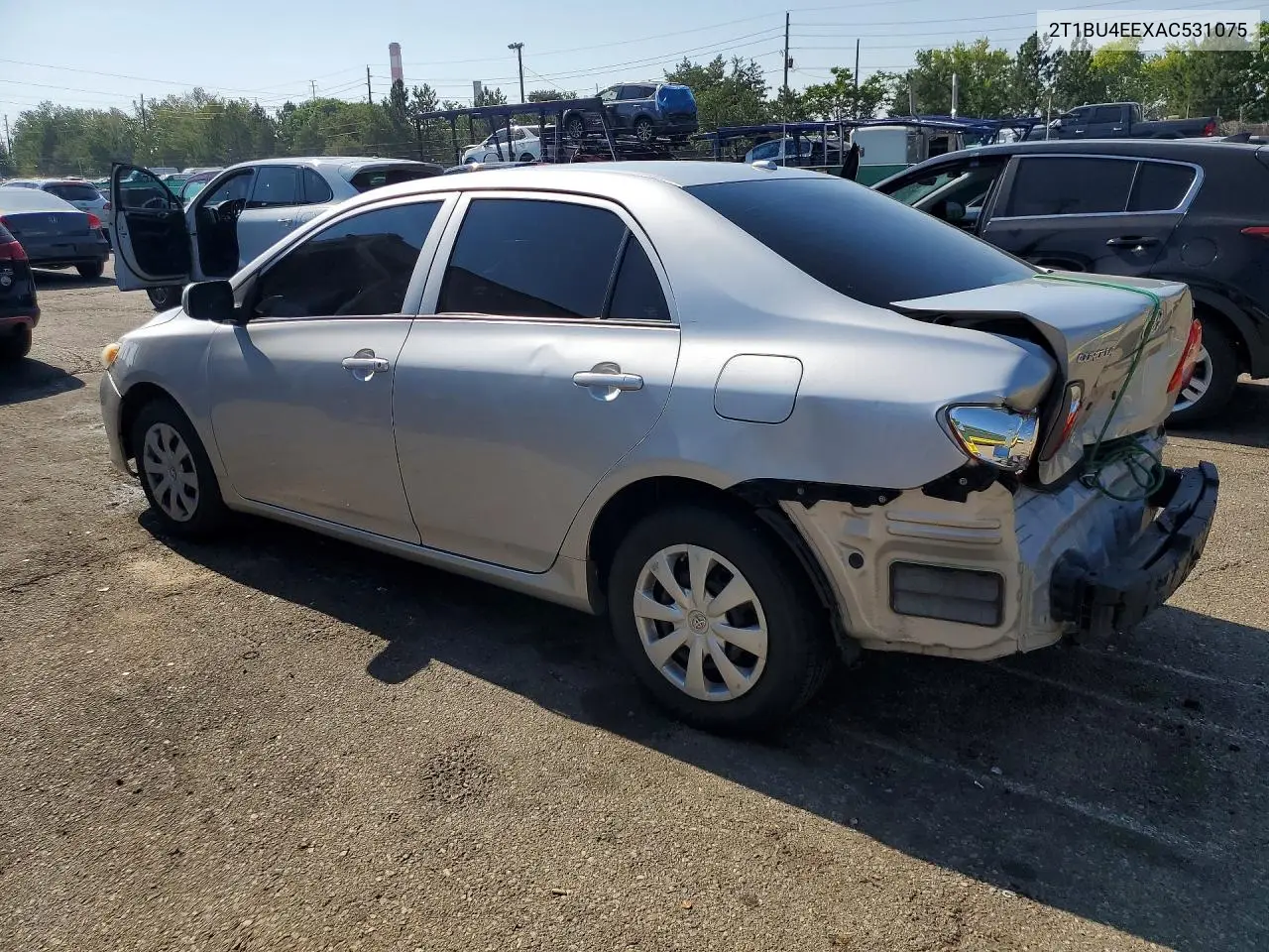 2010 Toyota Corolla Le VIN: 2T1BU4EEXAC531075 Lot: 61335026