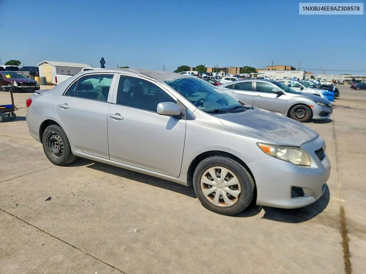 2010 Toyota Corolla Le VIN: 1NXBU4EE8AZ308578 Lot: 61841596