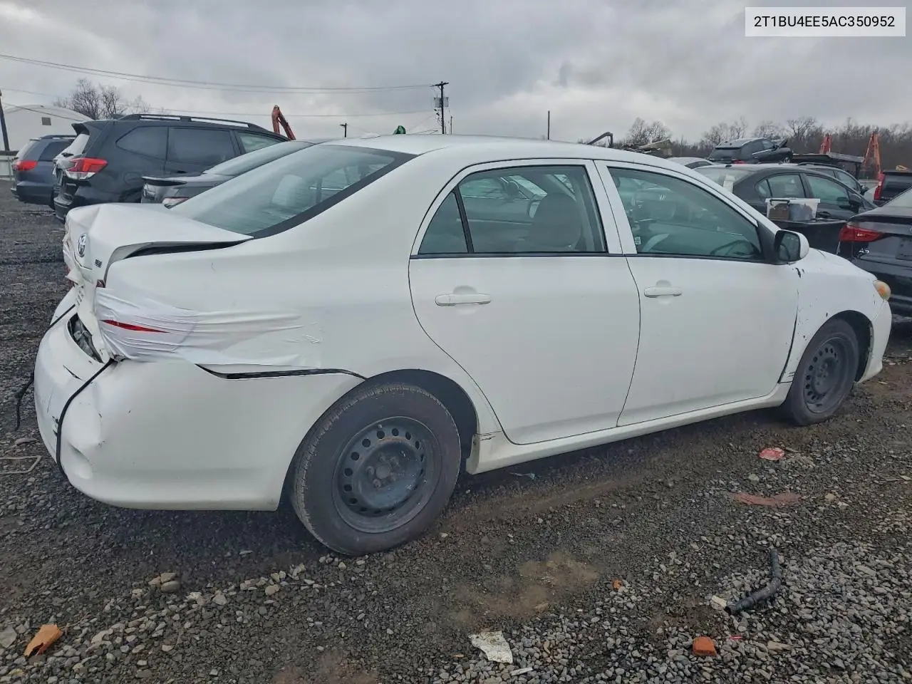 2T1BU4EE5AC350952 2010 Toyota Corolla Base