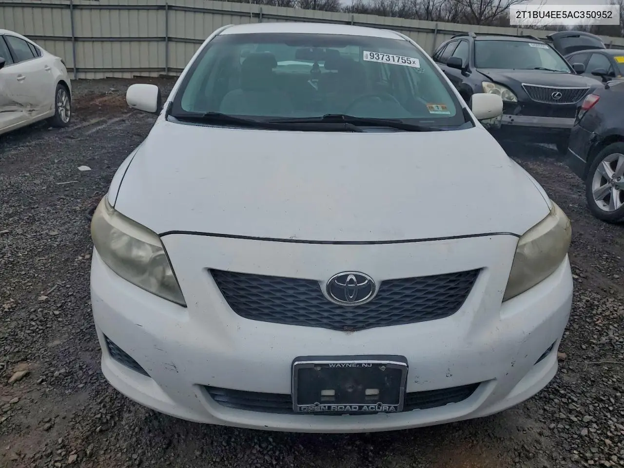 2T1BU4EE5AC350952 2010 Toyota Corolla Base