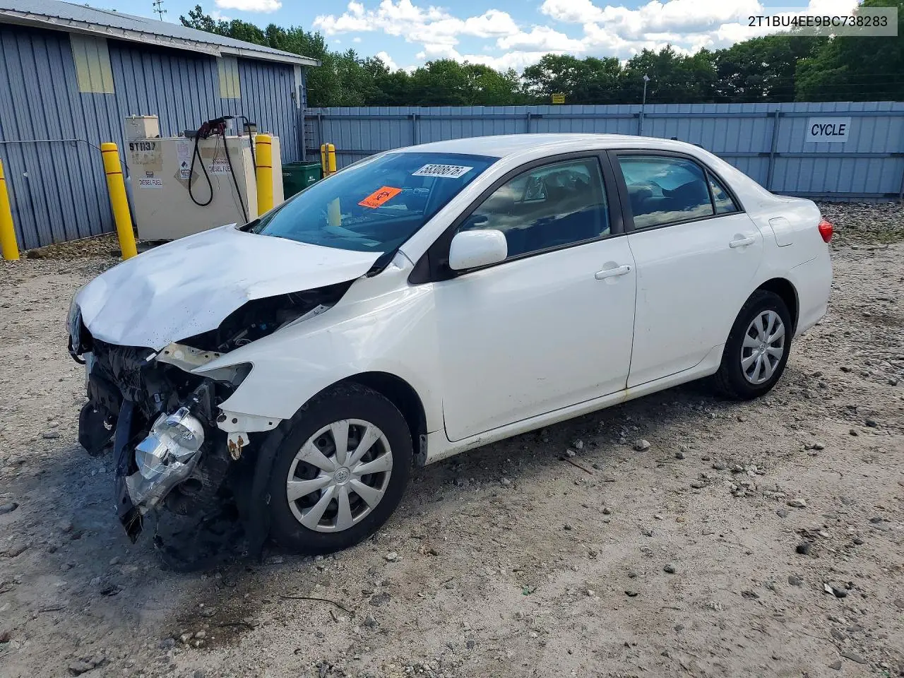 2011 Toyota Corolla Le VIN: 2T1BU4EE9BC738283 Lot: 58308676