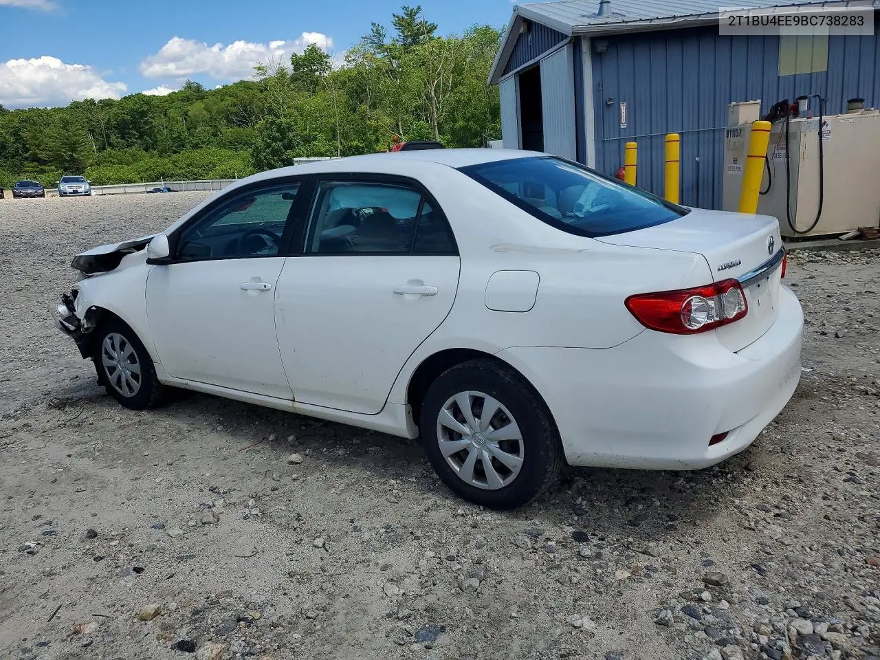 2011 Toyota Corolla Le VIN: 2T1BU4EE9BC738283 Lot: 58308676