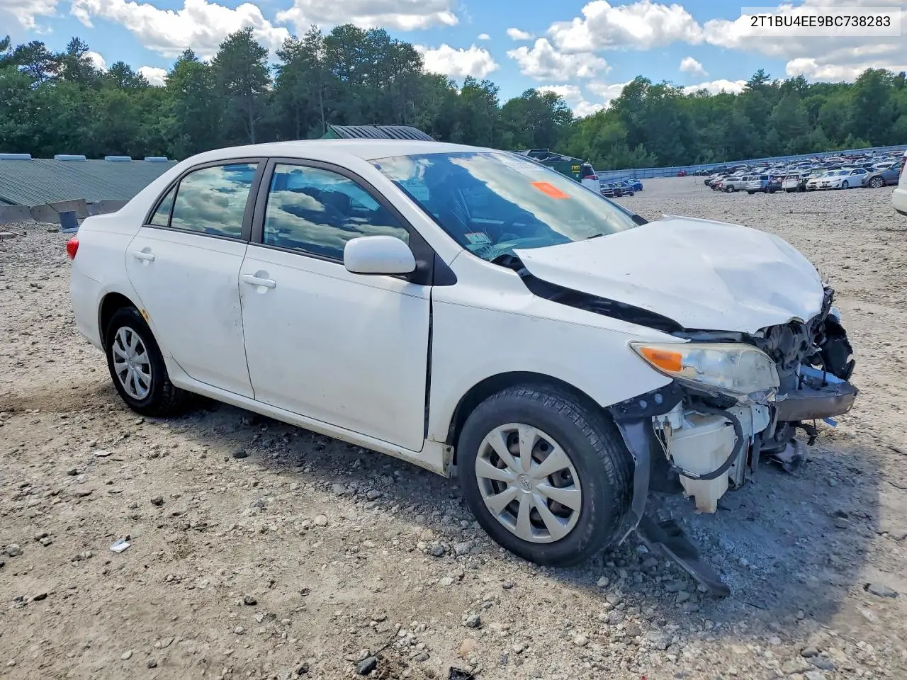 2011 Toyota Corolla Le VIN: 2T1BU4EE9BC738283 Lot: 58308676