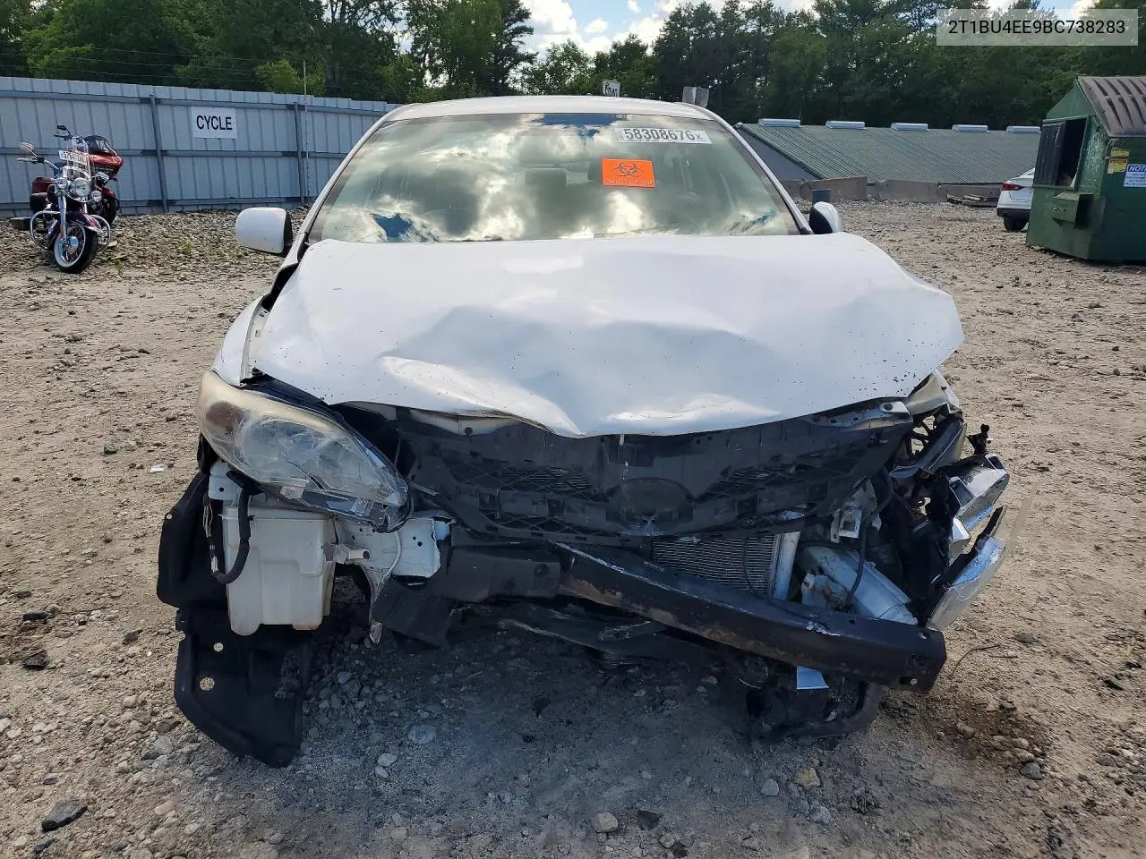 2011 Toyota Corolla Le VIN: 2T1BU4EE9BC738283 Lot: 58308676