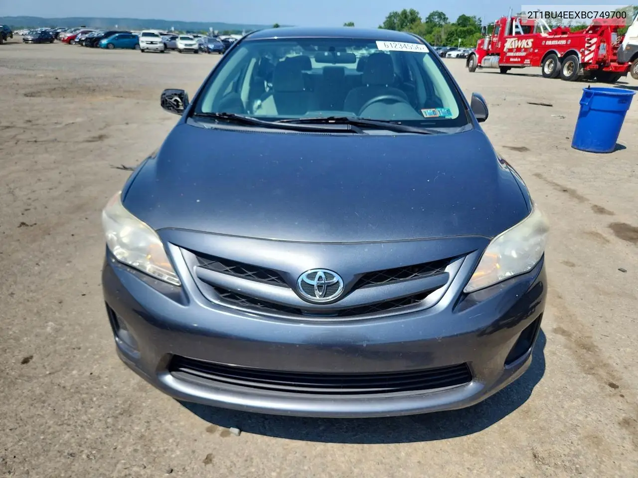 2011 Toyota Corolla Le VIN: 2T1BU4EEXBC749700 Lot: 61234556