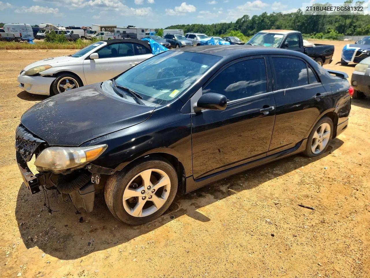 2011 Toyota Corolla S VIN: 2T1BU4EE7BC581322 Lot: 61559596