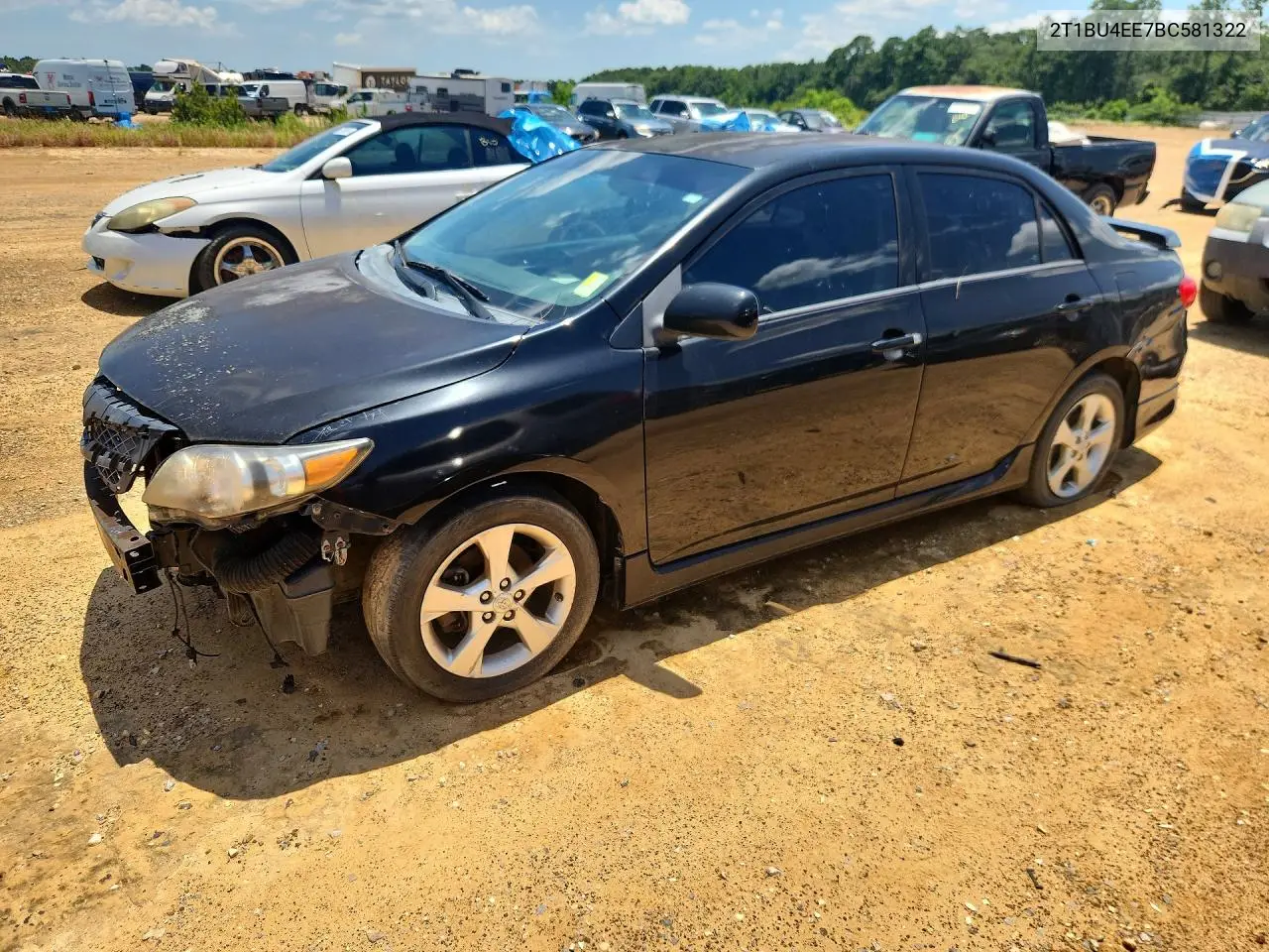 2011 Toyota Corolla S VIN: 2T1BU4EE7BC581322 Lot: 61559596