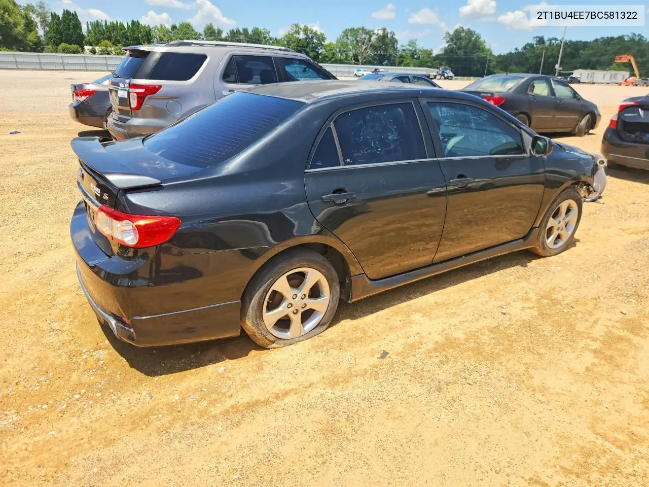 2011 Toyota Corolla S VIN: 2T1BU4EE7BC581322 Lot: 61559596