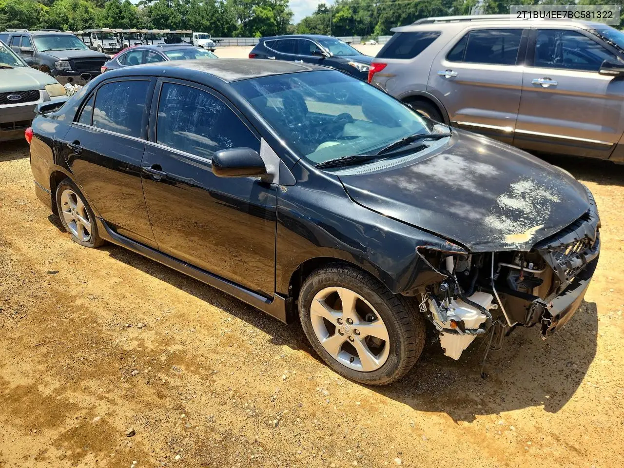 2011 Toyota Corolla S VIN: 2T1BU4EE7BC581322 Lot: 61559596