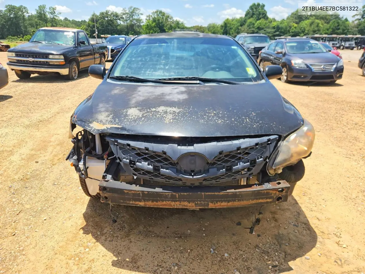 2011 Toyota Corolla S VIN: 2T1BU4EE7BC581322 Lot: 61559596