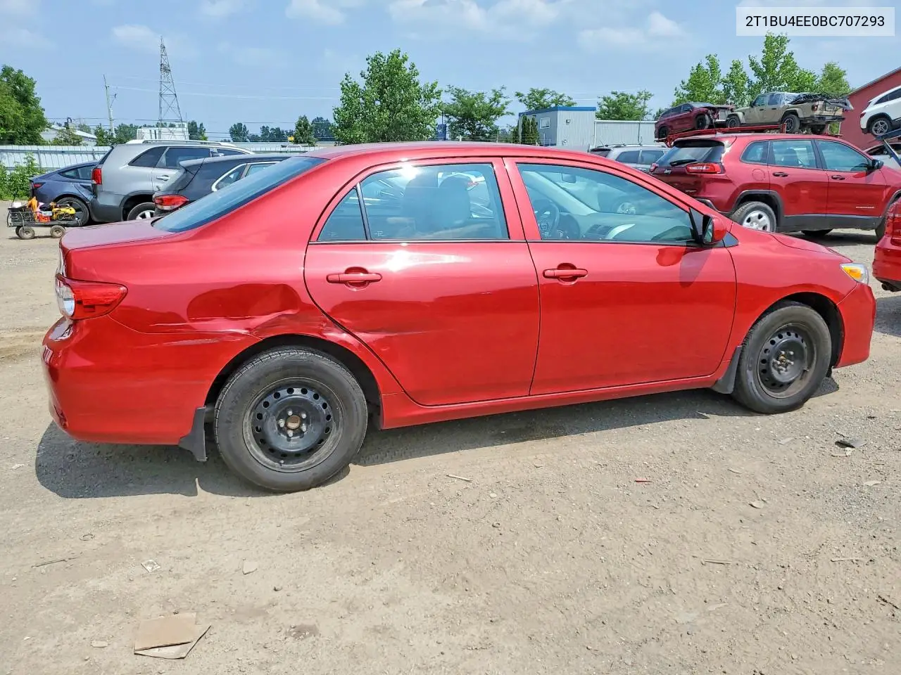 2011 Toyota Corolla Base VIN: 2T1BU4EE0BC707293 Lot: 62154446