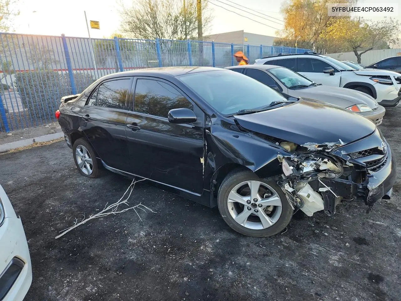 2012 Toyota Corolla S VIN: 5YFBU4EE4CP063492 Lot: 57261596