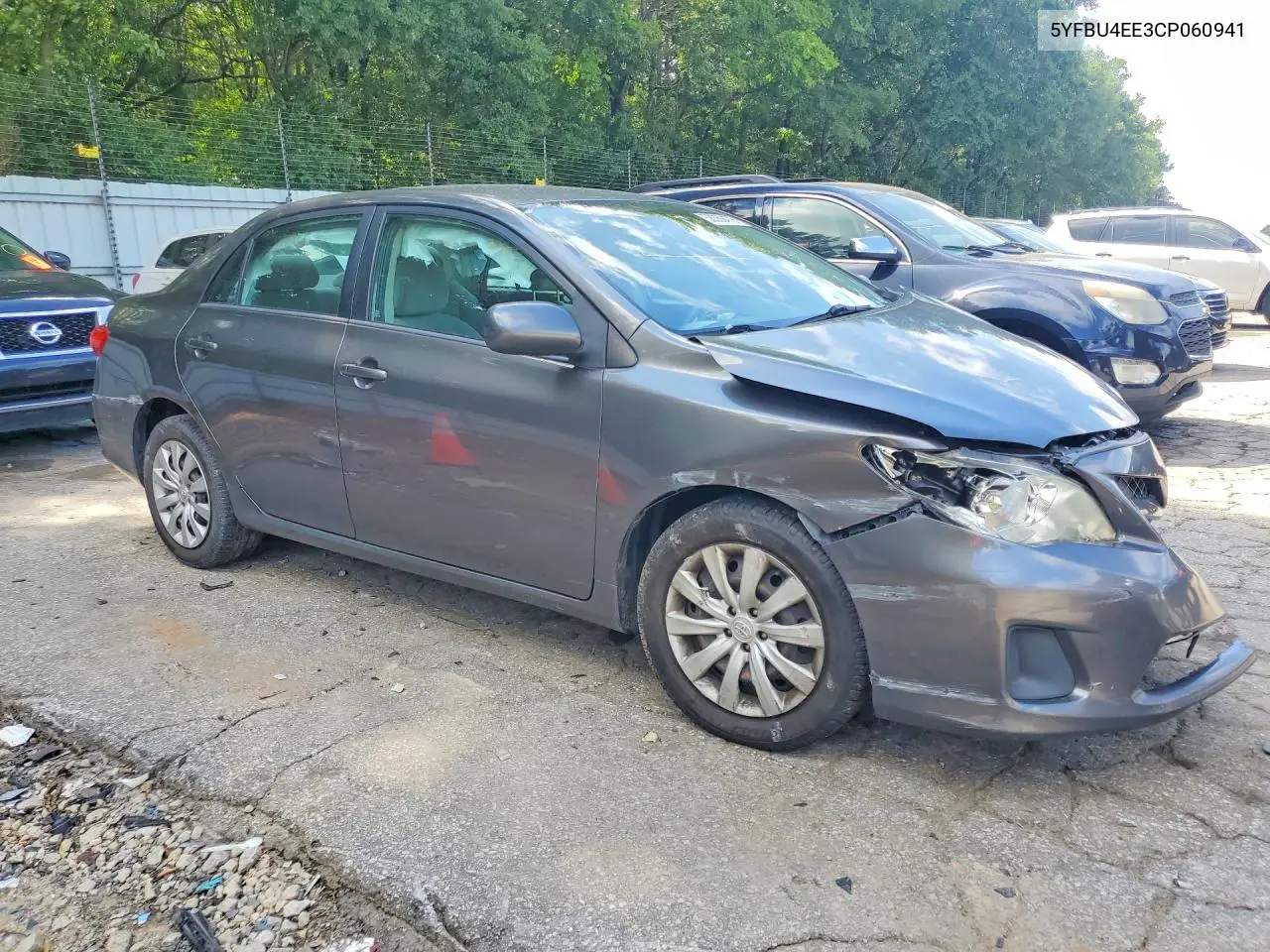2012 Toyota Corolla Le VIN: 5YFBU4EE3CP060941 Lot: 58369476