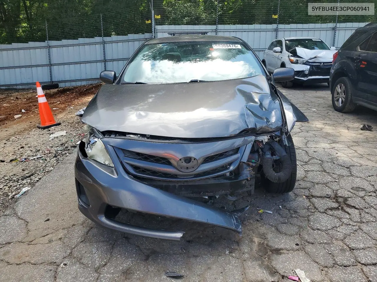 2012 Toyota Corolla Le VIN: 5YFBU4EE3CP060941 Lot: 58369476