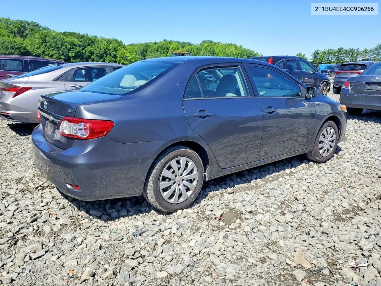 2012 Toyota Corolla Le VIN: 2T1BU4EE4CC906266 Lot: 58480626