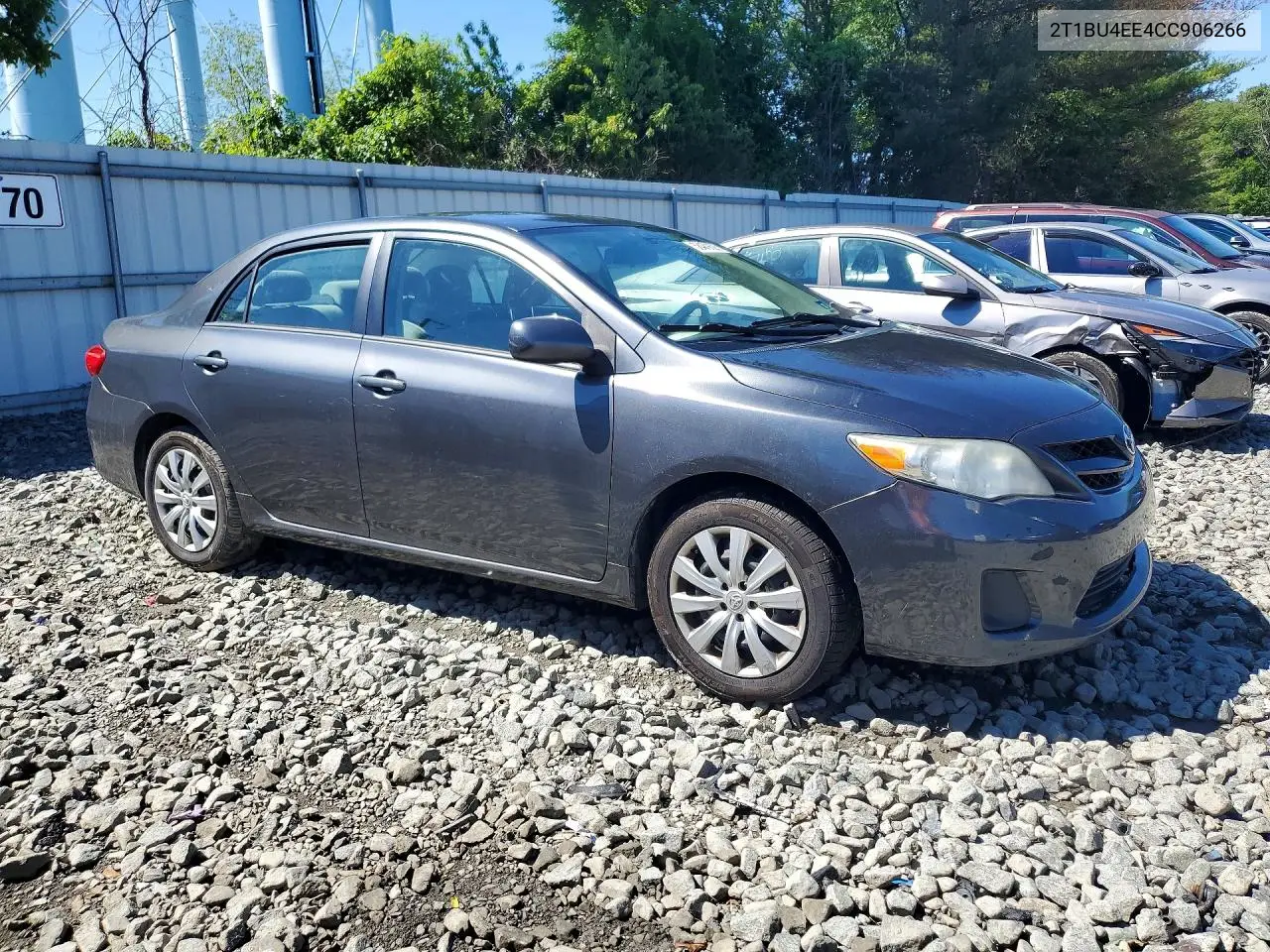 2012 Toyota Corolla Le VIN: 2T1BU4EE4CC906266 Lot: 58480626
