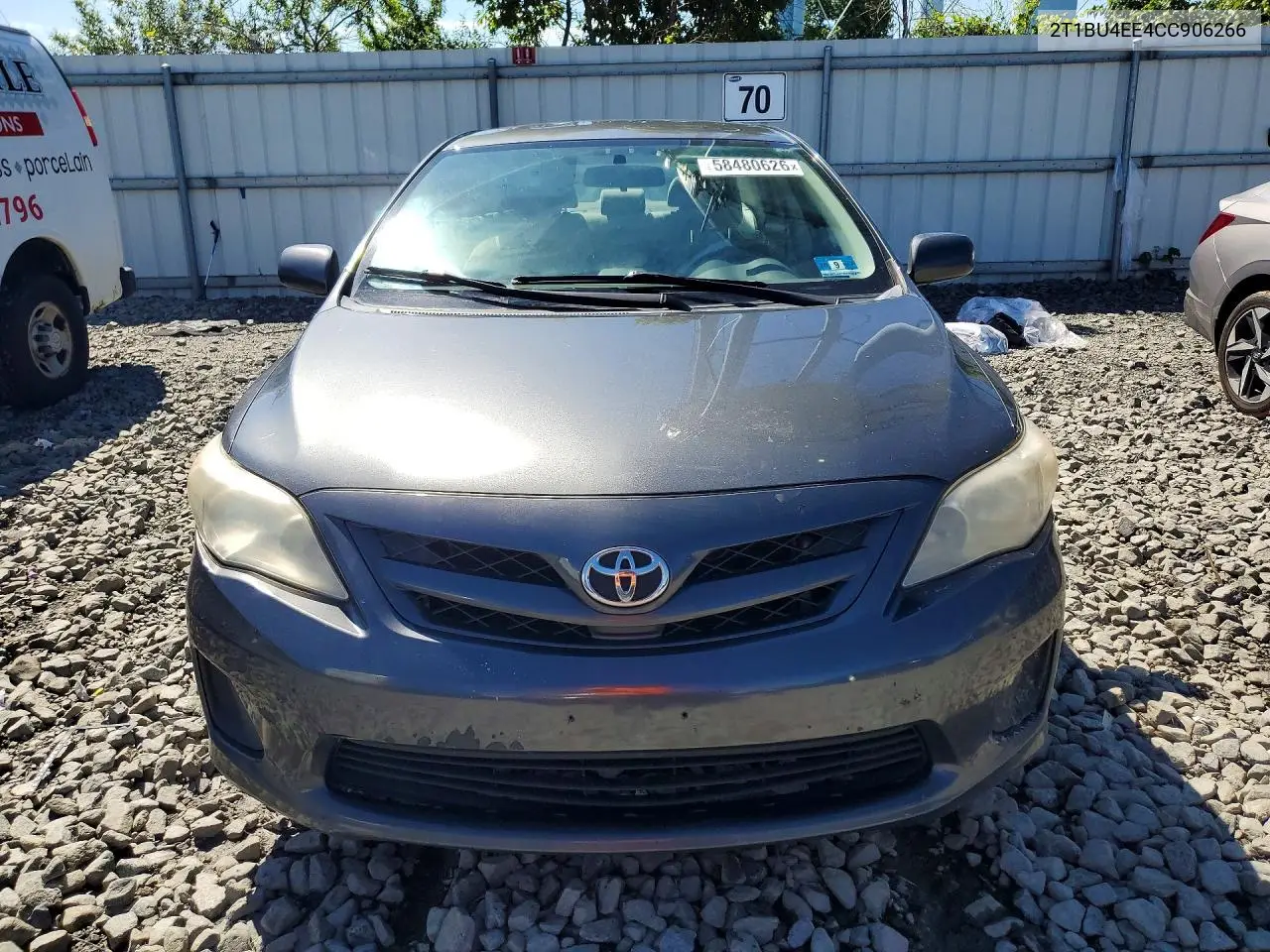 2012 Toyota Corolla Le VIN: 2T1BU4EE4CC906266 Lot: 58480626
