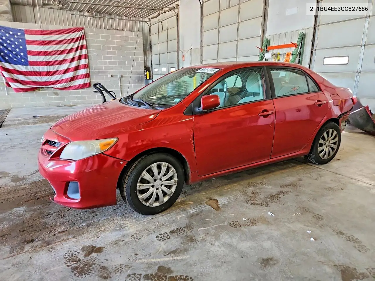 2012 Toyota Corolla Le VIN: 2T1BU4EE3CC827686 Lot: 59091246