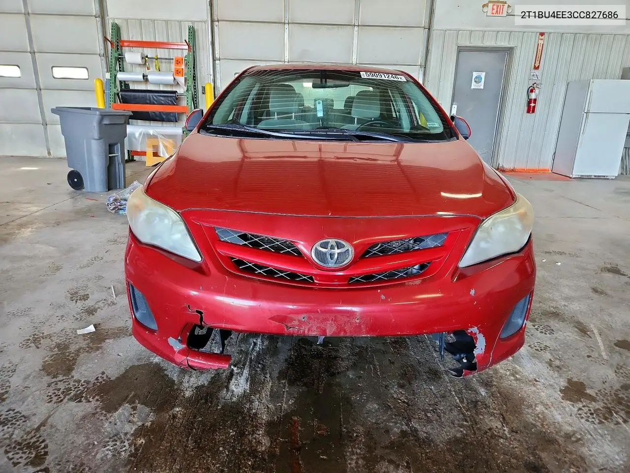 2012 Toyota Corolla Le VIN: 2T1BU4EE3CC827686 Lot: 59091246