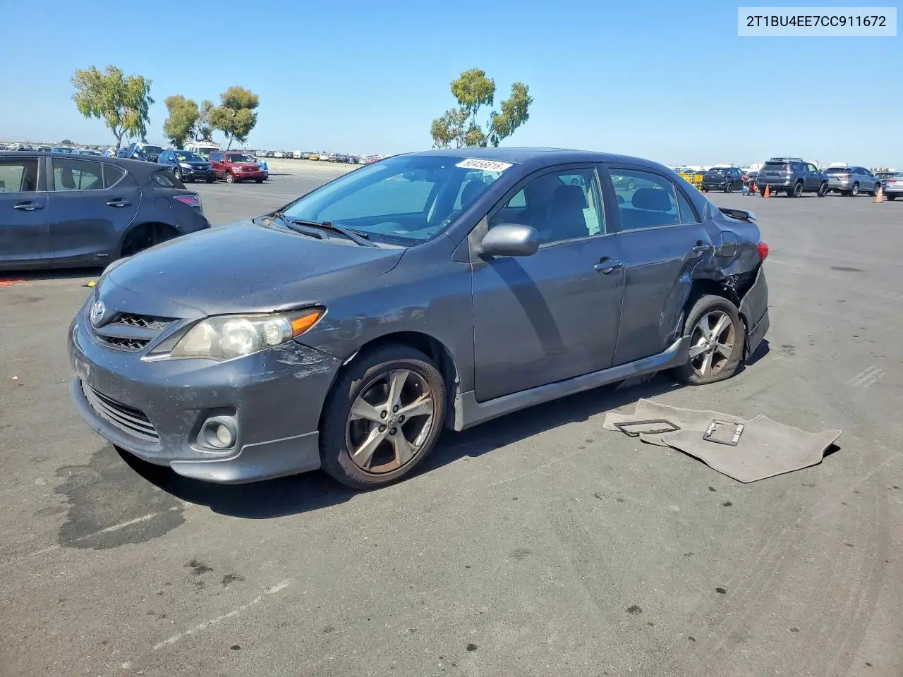 2012 Toyota Corolla S VIN: 2T1BU4EE7CC911672 Lot: 60456616