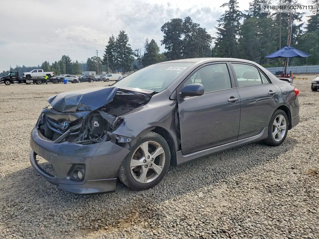 2012 Toyota Corolla S VIN: 2T1BU4EE6CC767113 Lot: 61414116