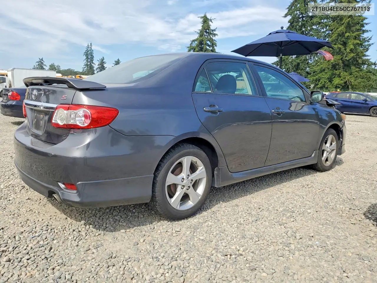 2012 Toyota Corolla S VIN: 2T1BU4EE6CC767113 Lot: 61414116