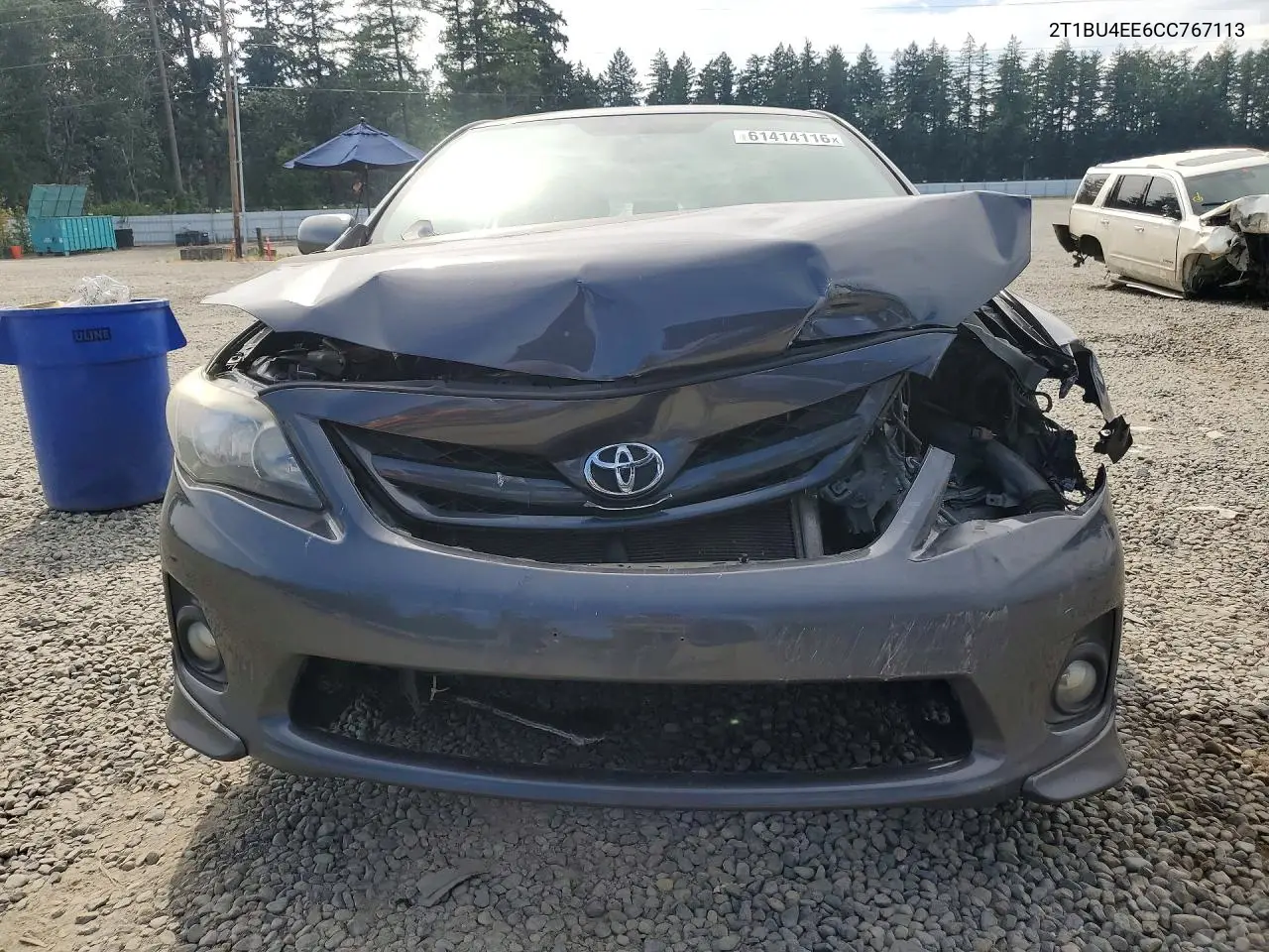 2012 Toyota Corolla S VIN: 2T1BU4EE6CC767113 Lot: 61414116
