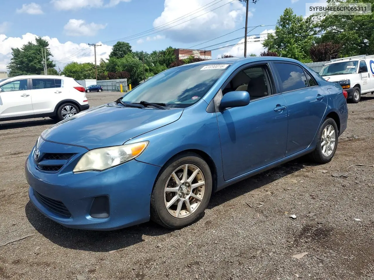 2012 Toyota Corolla Le VIN: 5YFBU4EE6CP065311 Lot: 61690016