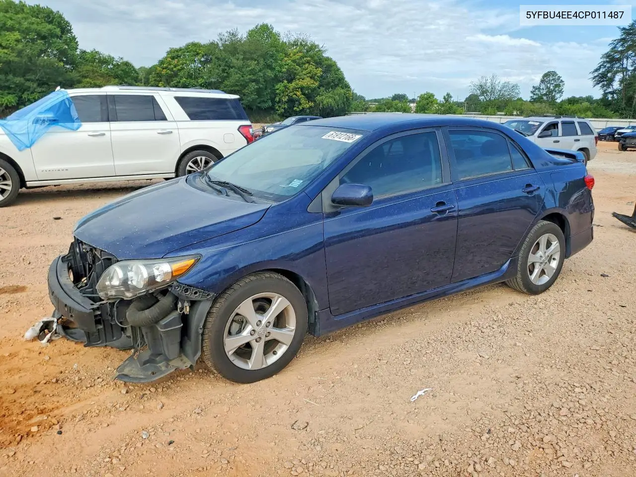 2012 Toyota Corolla S VIN: 5YFBU4EE4CP011487 Lot: 61912166