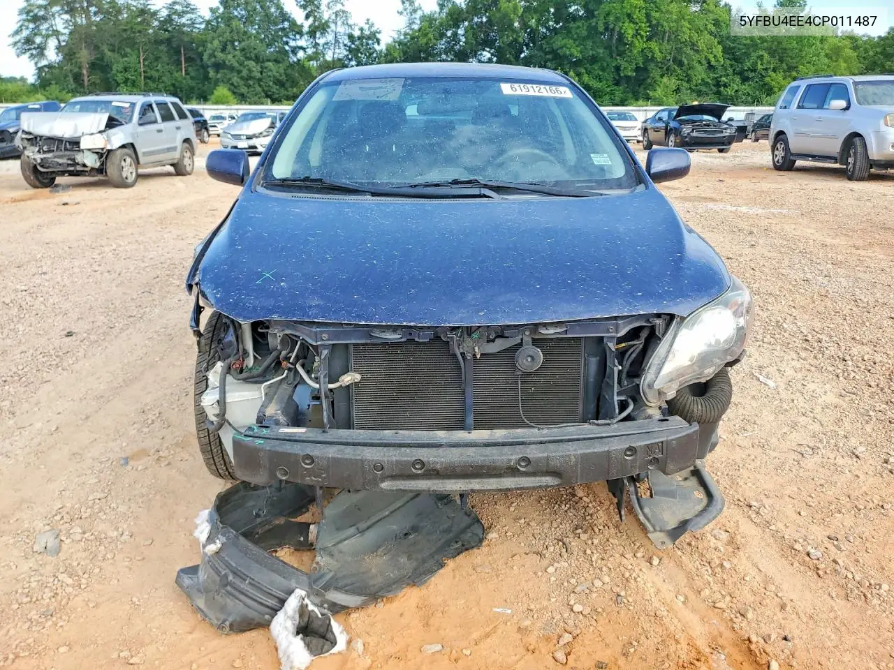 2012 Toyota Corolla S VIN: 5YFBU4EE4CP011487 Lot: 61912166