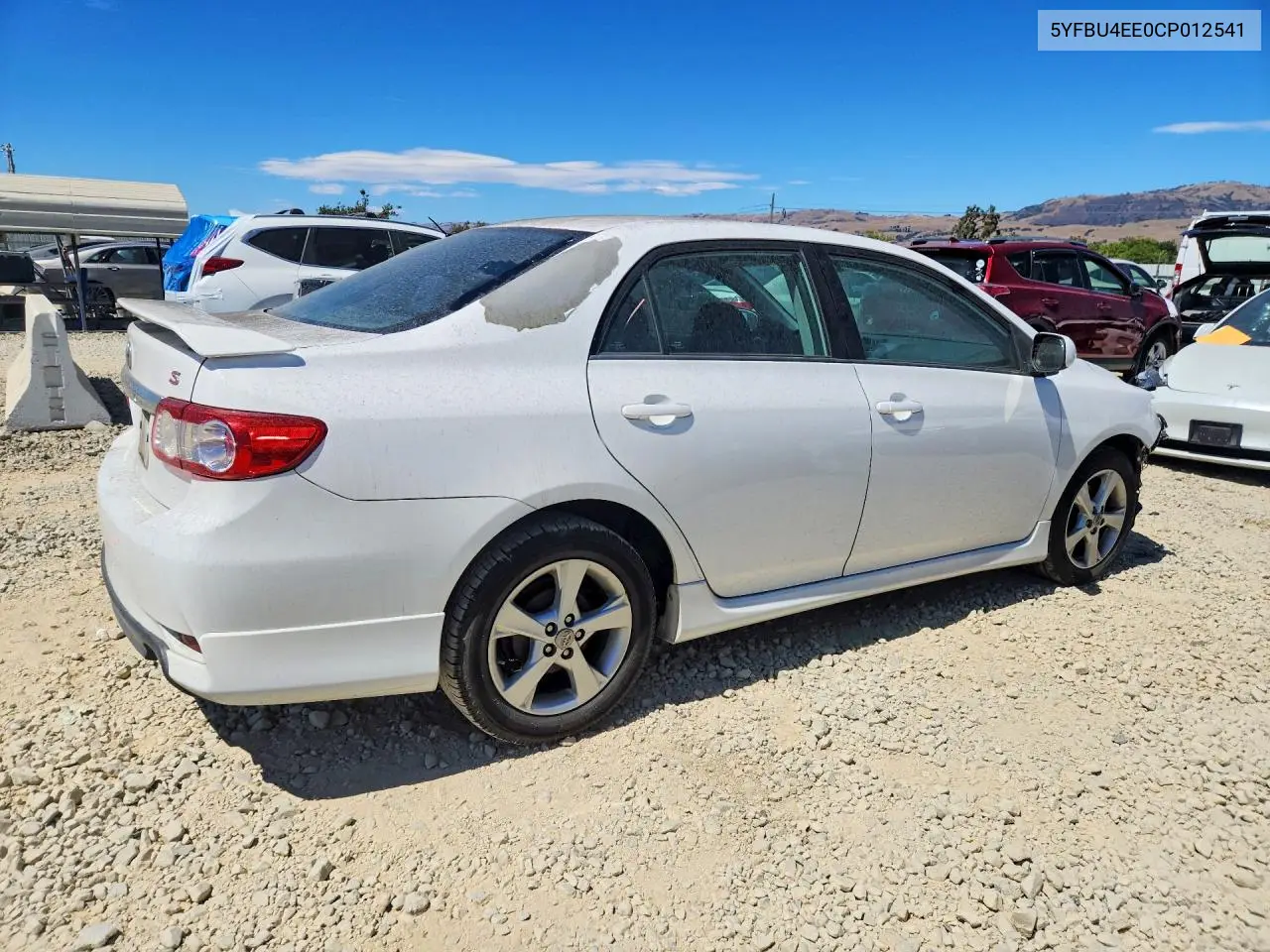 2012 Toyota Corolla S VIN: 5YFBU4EE0CP012541 Lot: 61926726