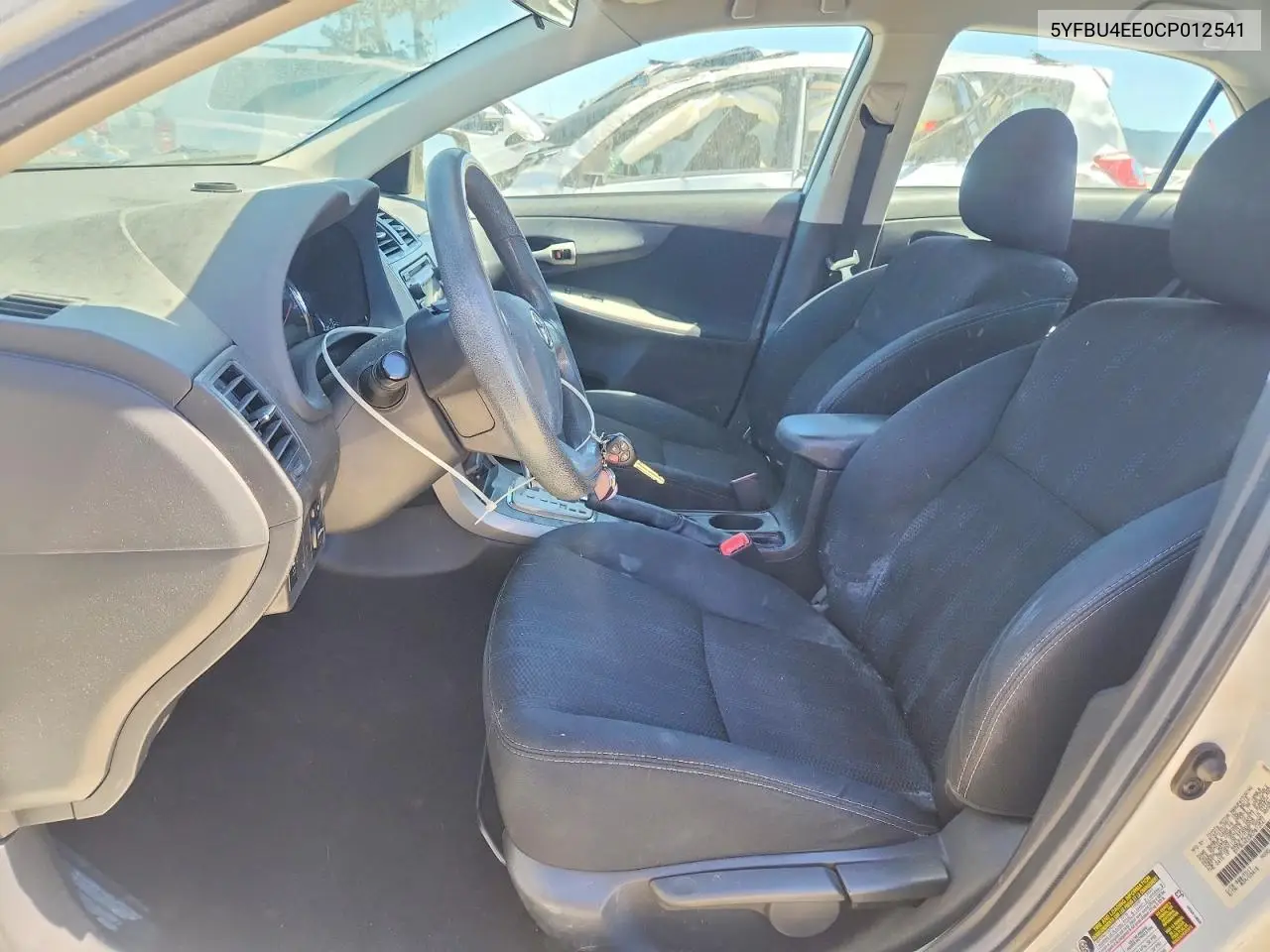 2012 Toyota Corolla S VIN: 5YFBU4EE0CP012541 Lot: 61926726