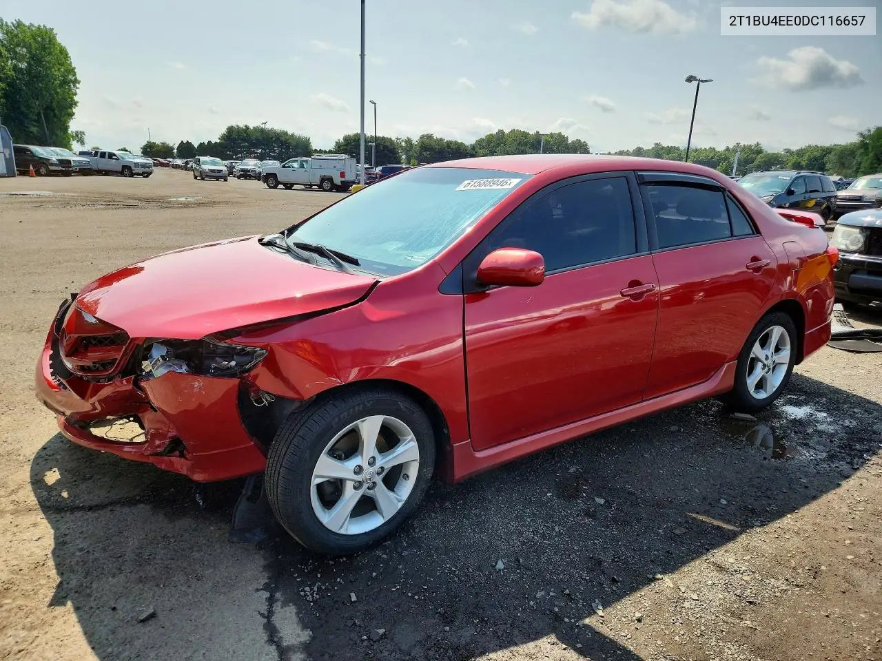 2013 Toyota Corolla S VIN: 2T1BU4EE0DC116657 Lot: 61588946