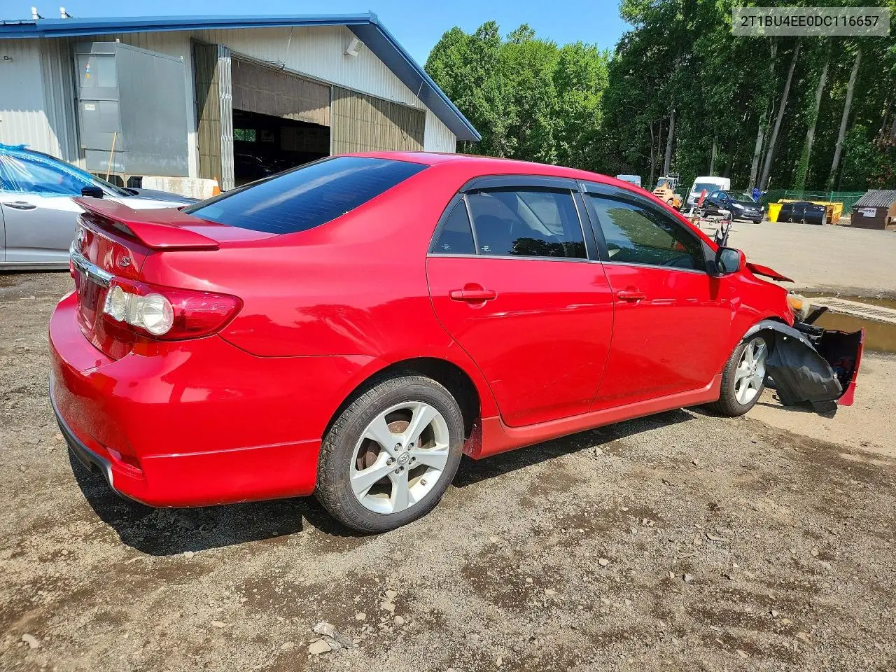 2013 Toyota Corolla S VIN: 2T1BU4EE0DC116657 Lot: 61588946