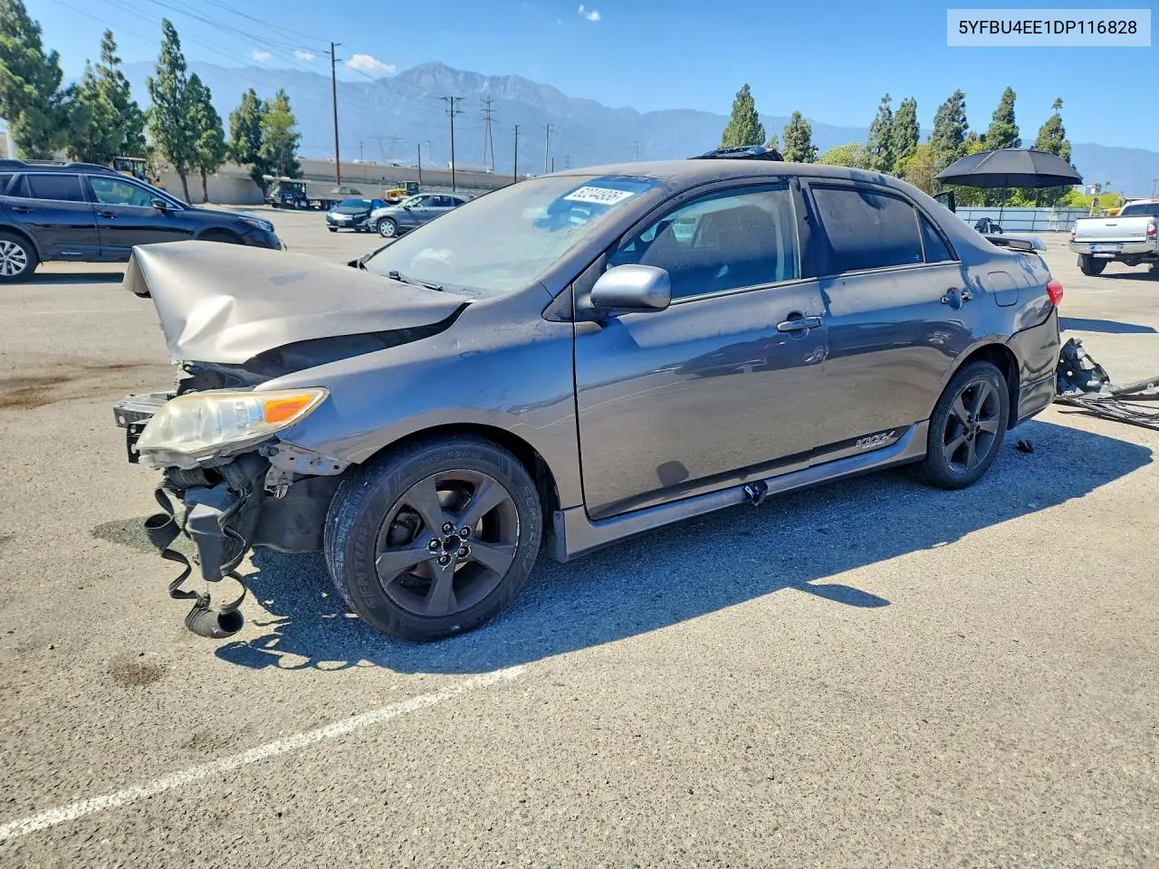 2013 Toyota Corolla S VIN: 5YFBU4EE1DP116828 Lot: 62244936