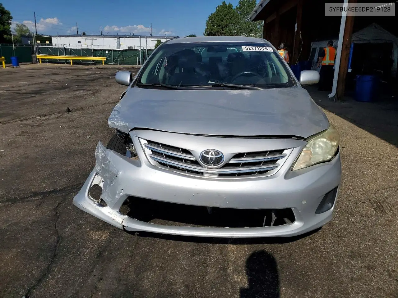 2013 Toyota Corolla Le VIN: 5YFBU4EE6DP219128 Lot: 62271226