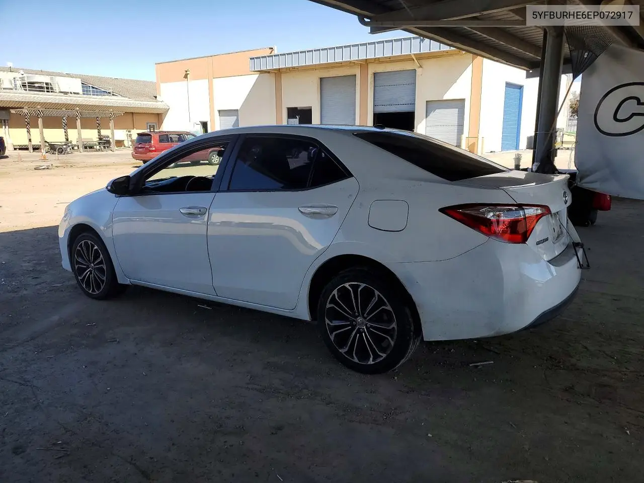 2014 Toyota Corolla S Plus VIN: 5YFBURHE6EP072917 Lot: 56304736