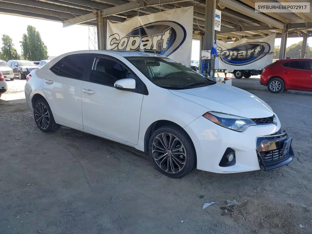 2014 Toyota Corolla S Plus VIN: 5YFBURHE6EP072917 Lot: 56304736