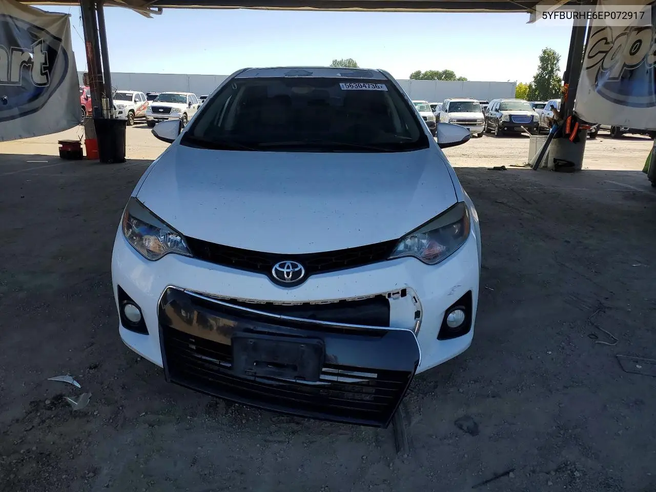 2014 Toyota Corolla S Plus VIN: 5YFBURHE6EP072917 Lot: 56304736