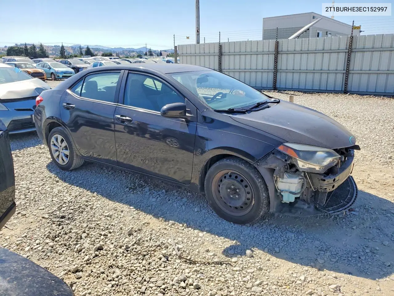 2014 Toyota Corolla Le VIN: 2T1BURHE3EC152997 Lot: 58959676