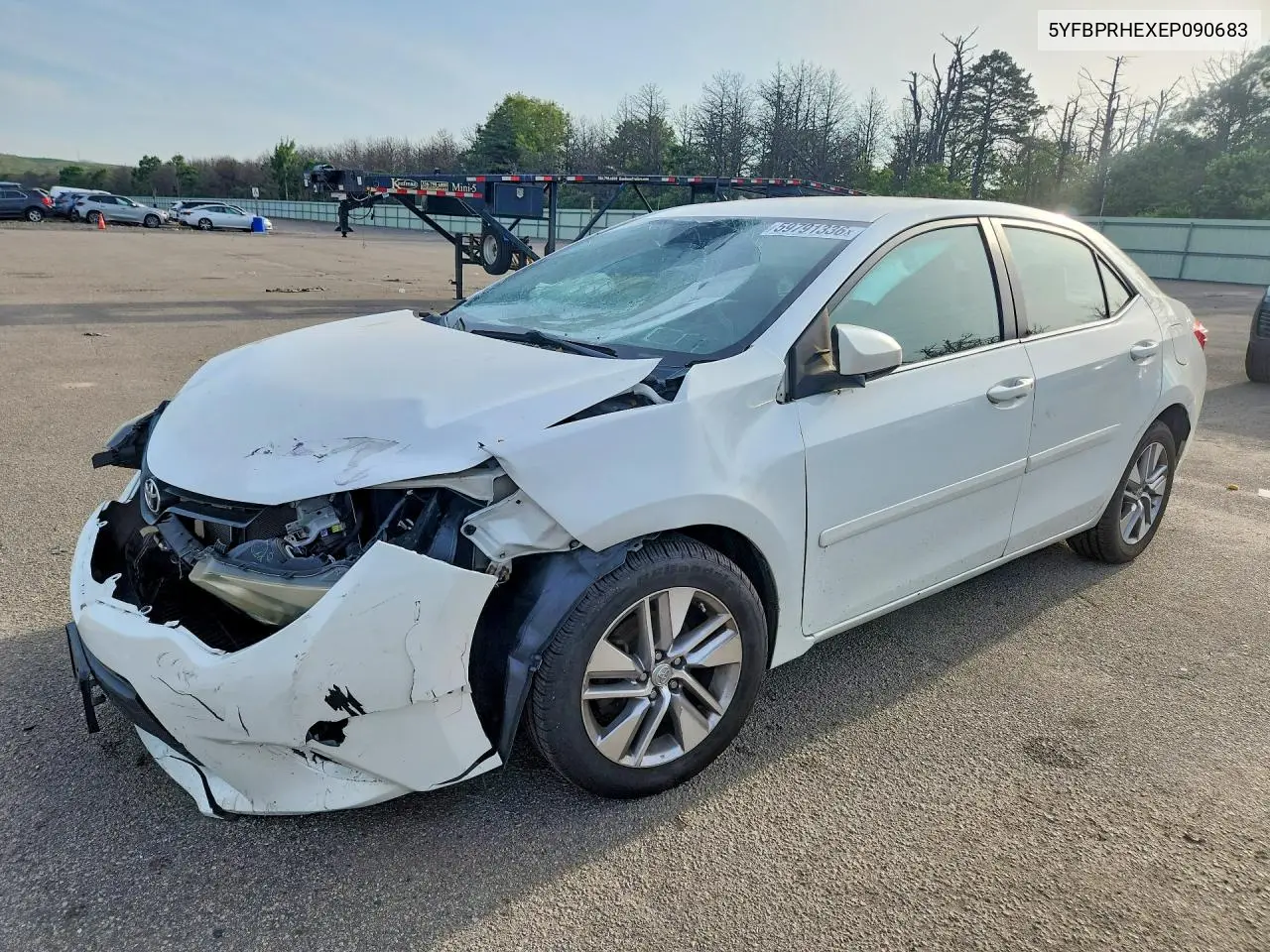 2014 Toyota Corolla Le Eco Plus VIN: 5YFBPRHEXEP090683 Lot: 59791336