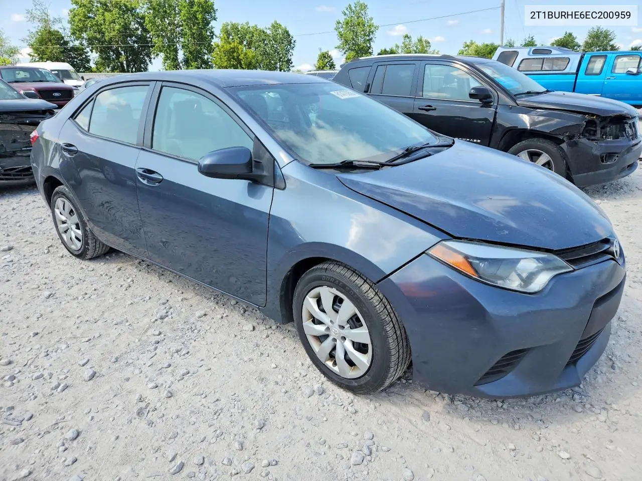 2014 Toyota Corolla Le VIN: 2T1BURHE6EC200959 Lot: 61470056