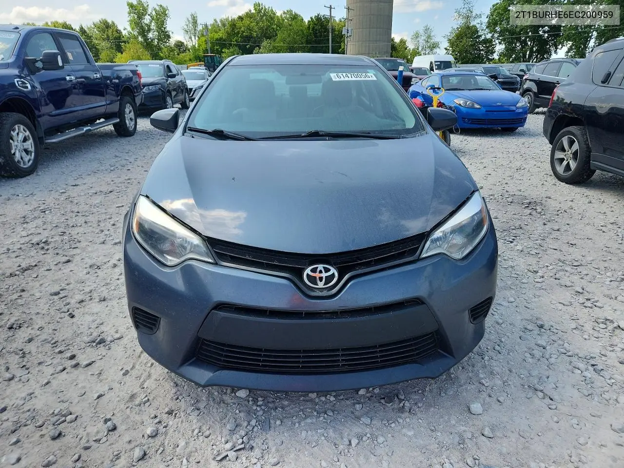 2014 Toyota Corolla Le VIN: 2T1BURHE6EC200959 Lot: 61470056