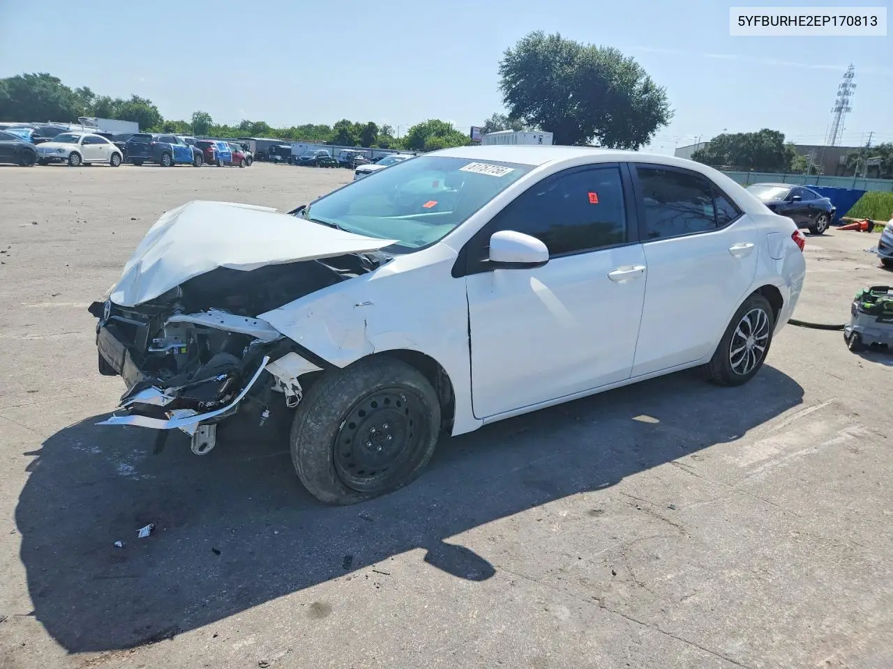 2014 Toyota Corolla Le VIN: 5YFBURHE2EP170813 Lot: 61757756